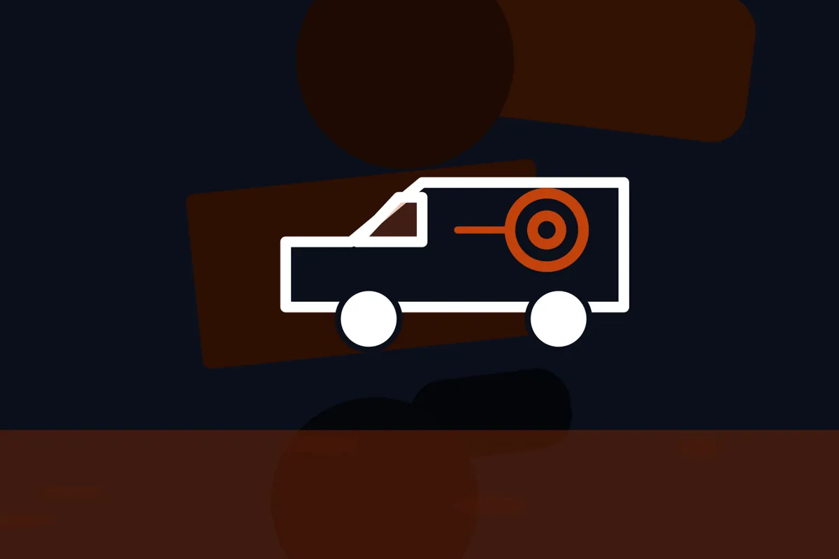 Illustration of a service van